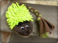 Hedgehog neon green-brown